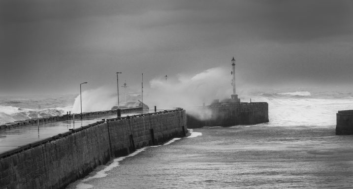 Huge Storm Hits Bridlington Harbour.