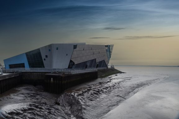 The Deep, Hull, East Yorkshire, UK. The Deep Aquarium on the banks of the Humber estuary in East Yorkshire, UK.