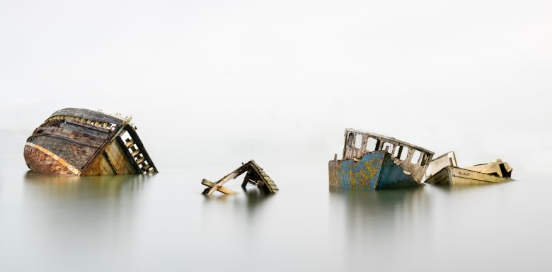 Four Old Boats at Pin Mill