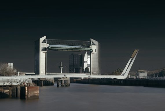 River Hull tidal surge barrier and Foot bridge